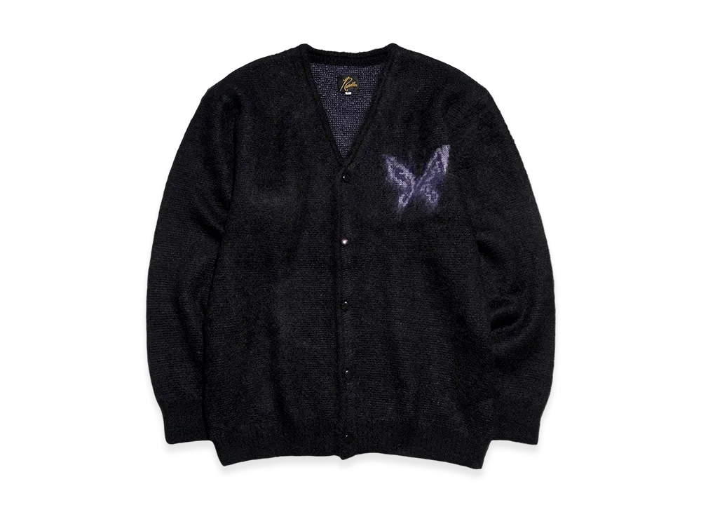 NEEDLES x STUDIOUS Mohair Cardigan - 1Papillon "Black"