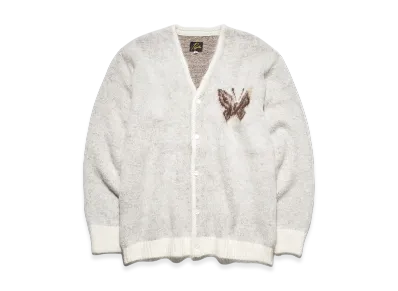 NEEDLES x STUDIOUS Mohair Cardigan - 1Papillon "White"