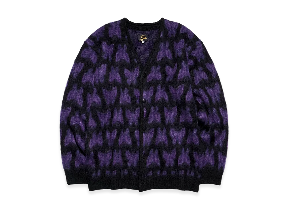 NEEDLES x STUDIOUS Mohair Cardigan - Many Papillon "Black"