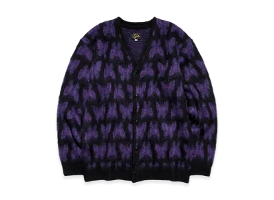 NEEDLES x STUDIOUS Mohair Cardigan - Many Papillon "Black"