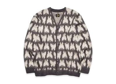 NEEDLES x STUDIOUS Mohair Cardigan - Many Papillon "Gray"