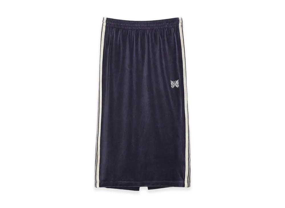 NEEDLES Pencil Skirt - C/PE Velour "Navy"