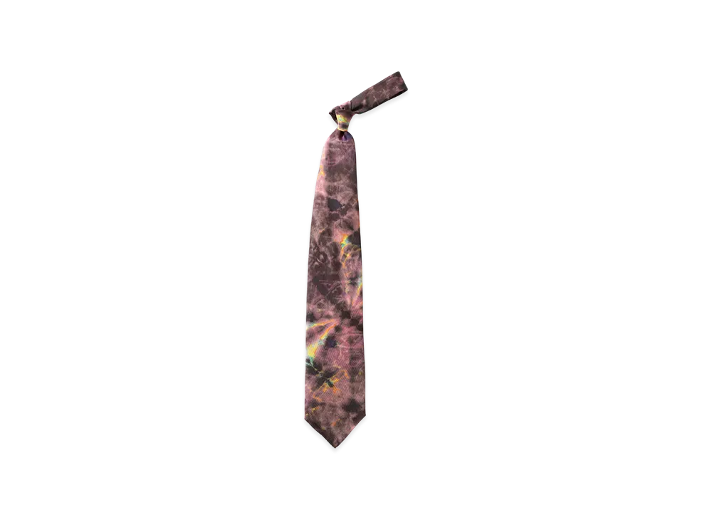 NEEDLES Neck Tie - Printed Silk "Purple"