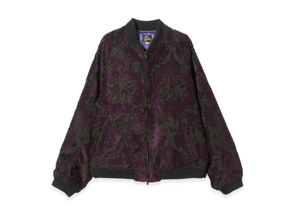 NEEDLES B.B. Jacket - Papillon Pile Jacquard "Purple"