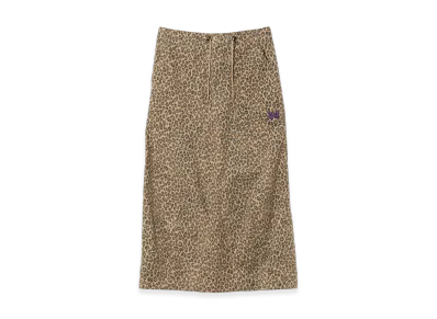 NEEDLES String Fatigue Skirt - Brush Sateen "Leopard"