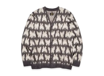 NEEDLES x studios Mohair Cardigan Many Papillon "Grey"