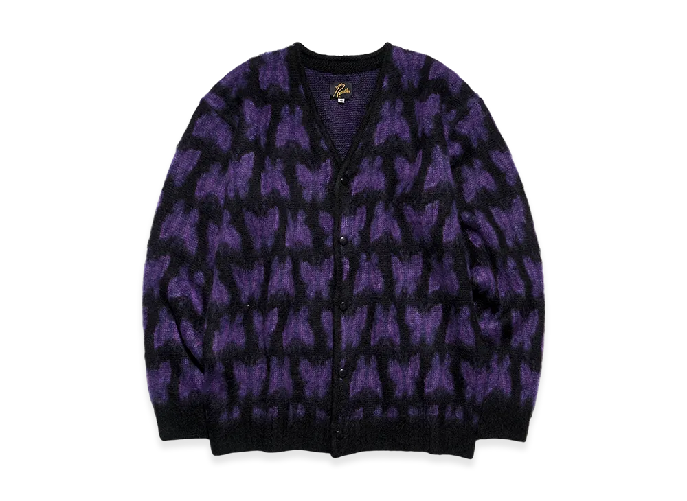 NEEDLES x Studios Mohair Cardigan Many Papillon "Black"