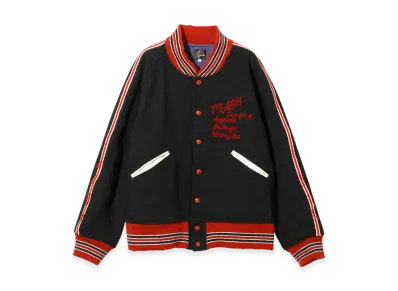 NEEDLES Deconstructed Lettered Jacket Wool Melton "Black"