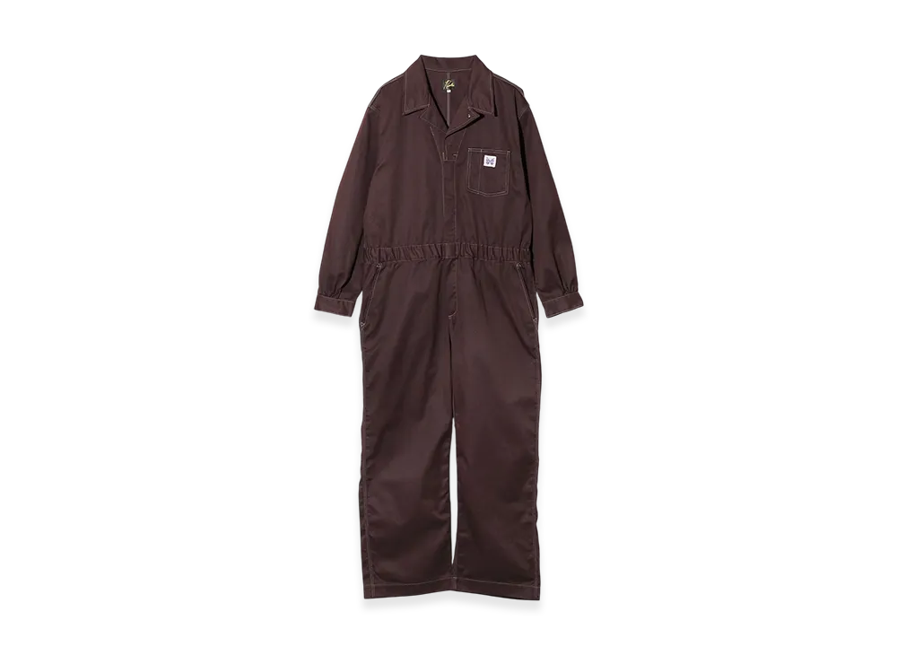 NEEDLES Coverall PE/C Twill "Burgundy"