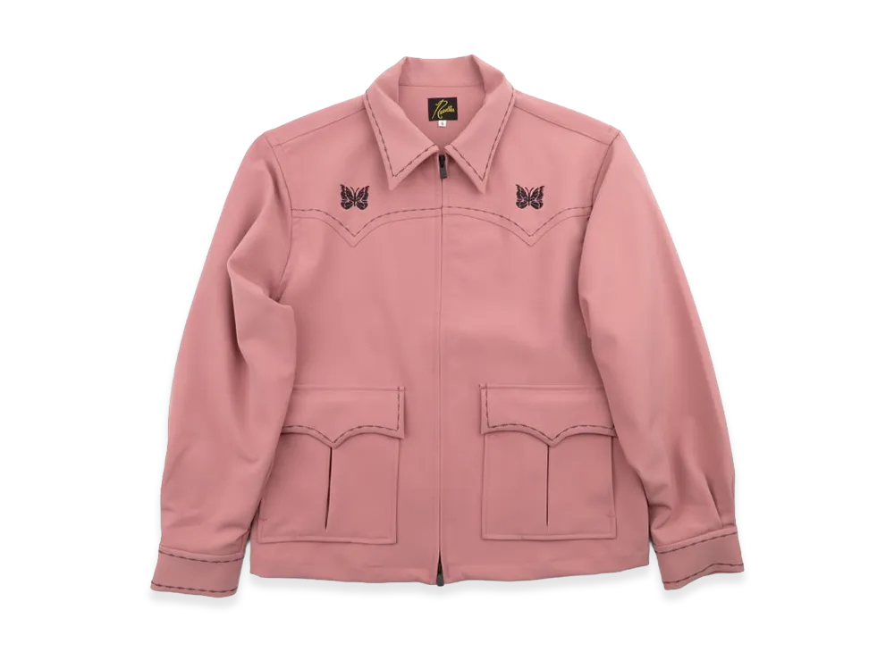 ニードルズ PE/PU ダブルクロス ウエスタンスポーツジャケット "ピンク"