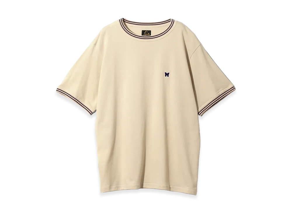 NEEDLES Ringer Tee Cotton Pique "Beige"