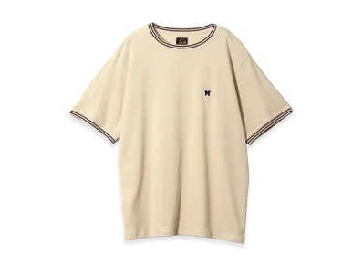 NEEDLES Ringer Tee Cotton Pique "Beige"
