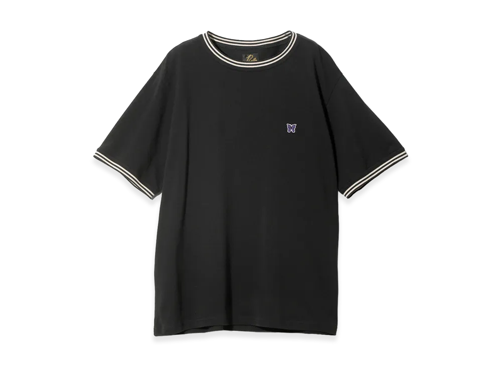NEEDLES Ringer Tee Cotton Pique "Black"
