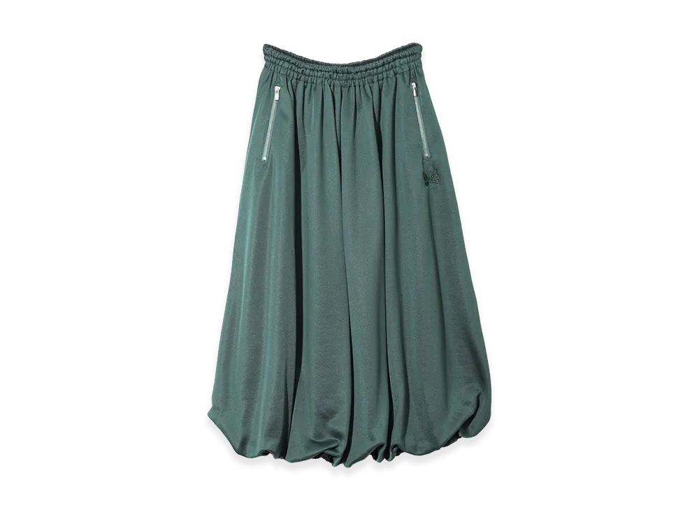 NEEDLES Balloon Track Skirt Bright Jersey "Dark Green"