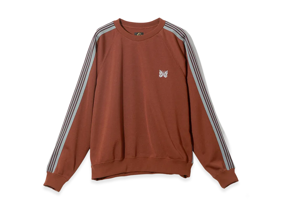 NEEDLES Track Crew Neck Shirt Poly Smooth "Rust"