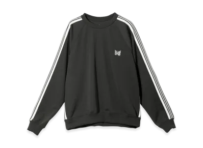 NEEDLES Track Crew Neck Shirt Poly Smooth "Charcoal"