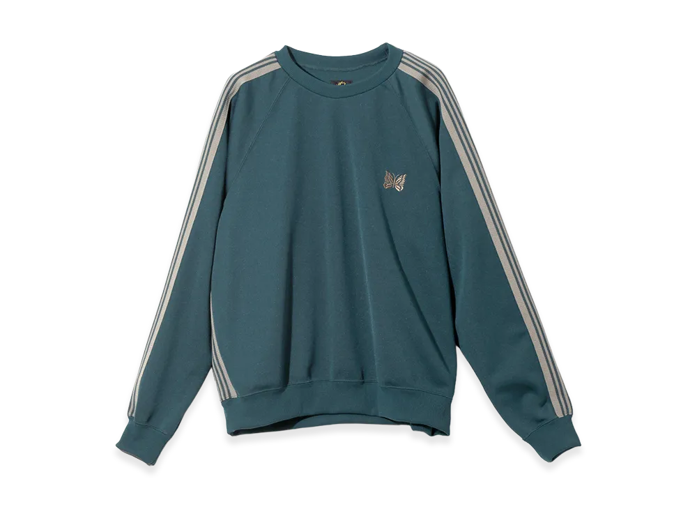 NEEDLES Track Crew Neck Shirt Poly Smooth "Green"