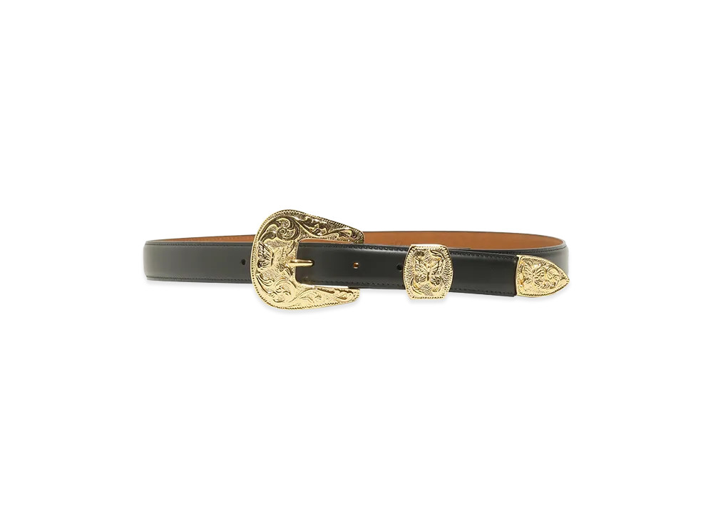 NEEDLES Papillon Western Tip Belt Steer "Black"