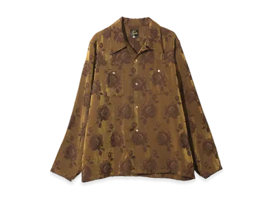 NEEDLES Cowboy Oneup Shirt Rose Jacquard "Brown"