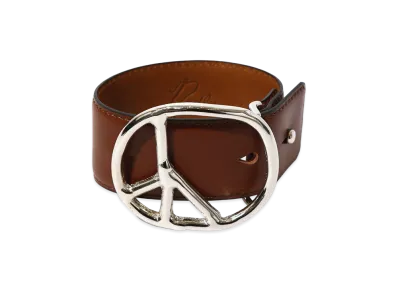 NEEDLES Peace Buckle Bracelet Steer Leather "Brown"