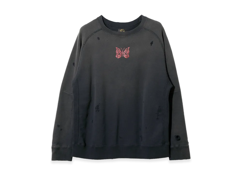 NEEDLES Deconstructed Sweat Shirt "Navy"