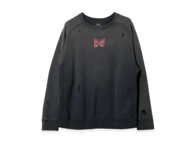 NEEDLES Deconstructed Sweat Shirt "Navy"