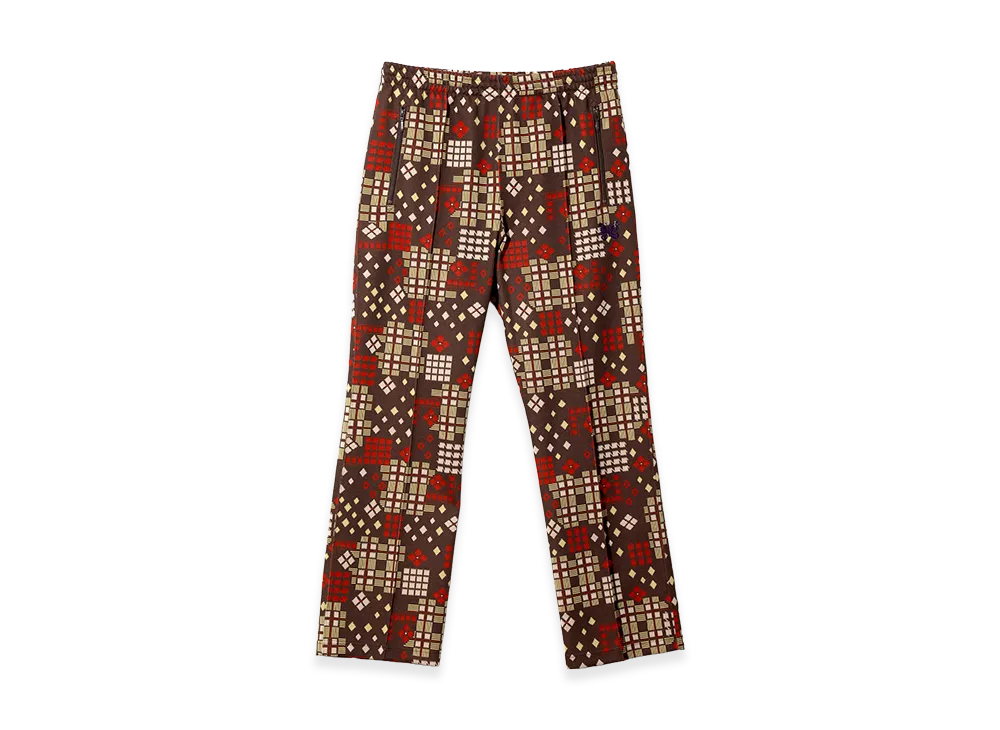NEEDLES Track Pant Poly Jacquard "Brown"