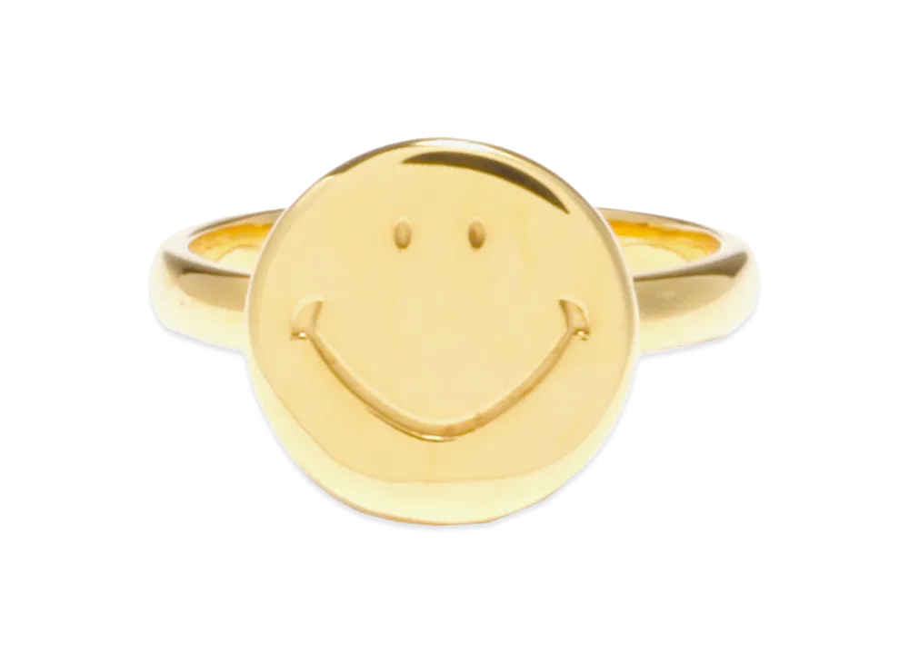 NEEDLES Ring Gold Plate Smile "Gold"
