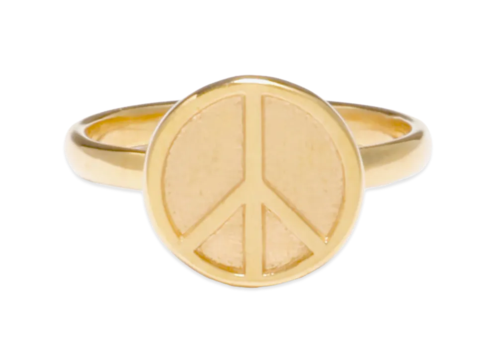 NEEDLES Ring Peace Plate "Gold"