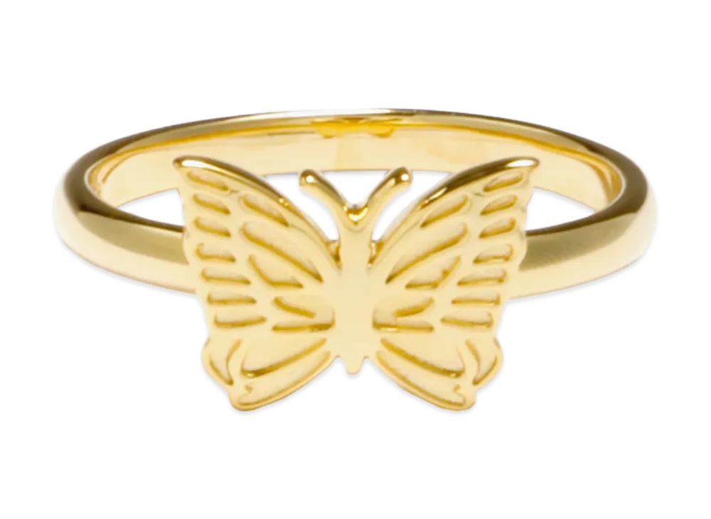 NEEDLES Ring Gold Plate Papillon "Gold"