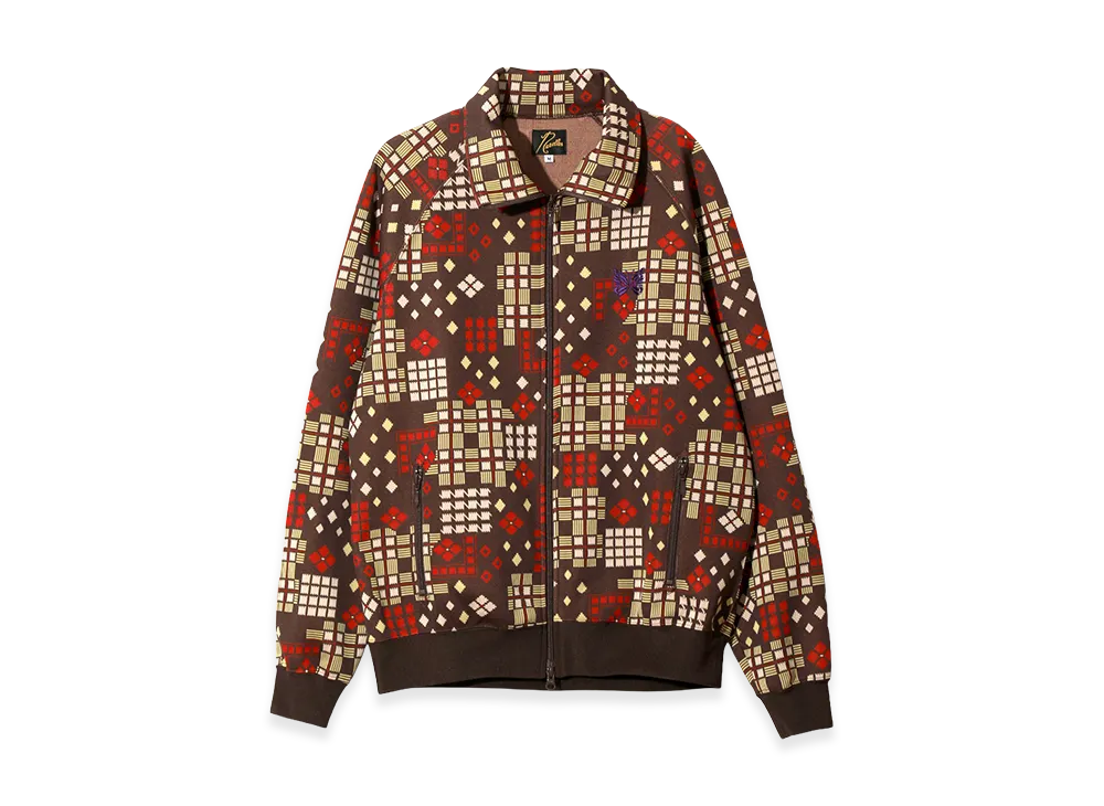 NEEDLES Track Jacket Poly Jacquard "Brown"