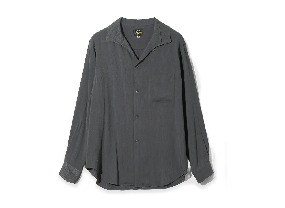 NEEDLES Pintuck Collar Shirt Crepe Stripe "Purple"