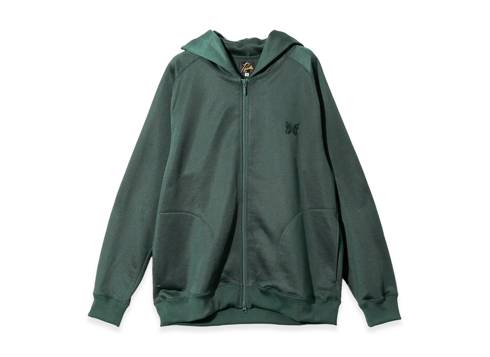 NEEDLES Zipped Hoody Bright Jersey "Dark Green"
