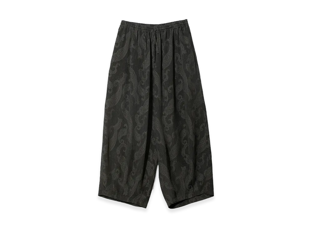 NEEDLES H.D. Pant Rayon Paisley Jacquard "Black"