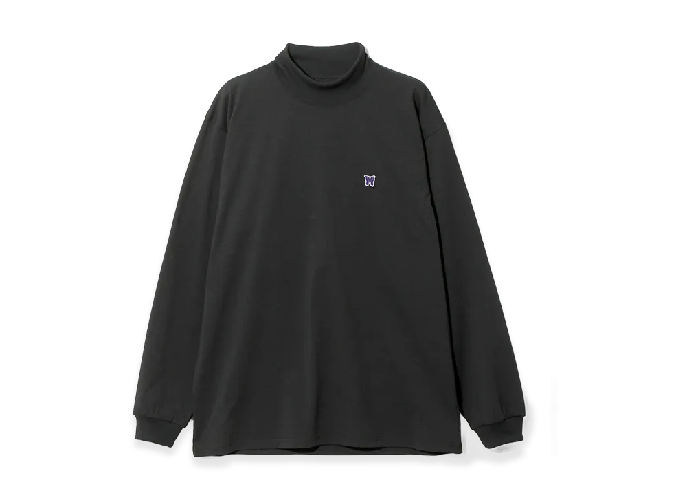 NEEDLES L/S Mock Neck Tee Poly Jersey "Black"