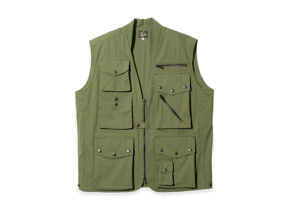 NEEDLES Field Vest C/N Oxford "Olive"