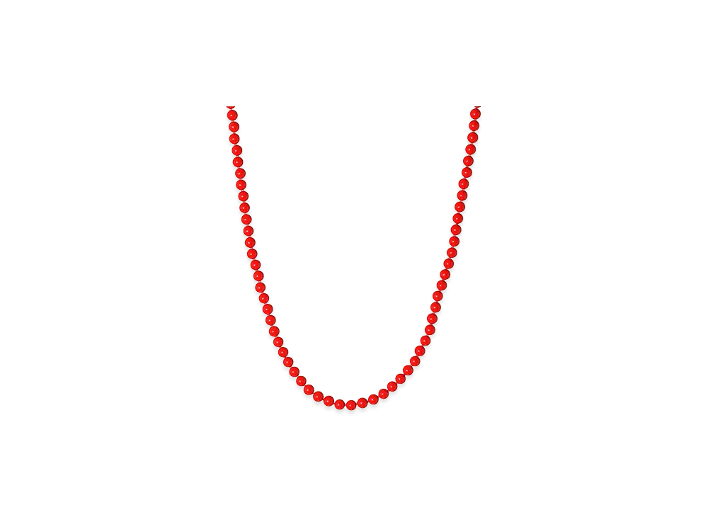 NEEDLES Necklace Red Coral "Red"