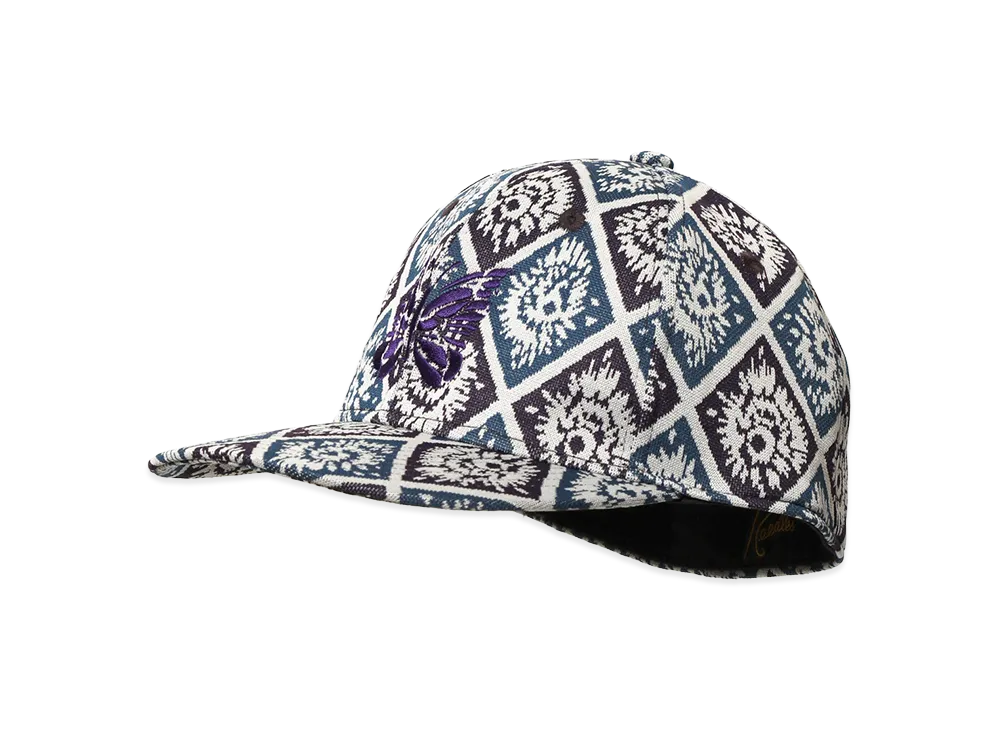NEEDLES Baseball Cap - Poly Jacquard "Blu/Ppl"