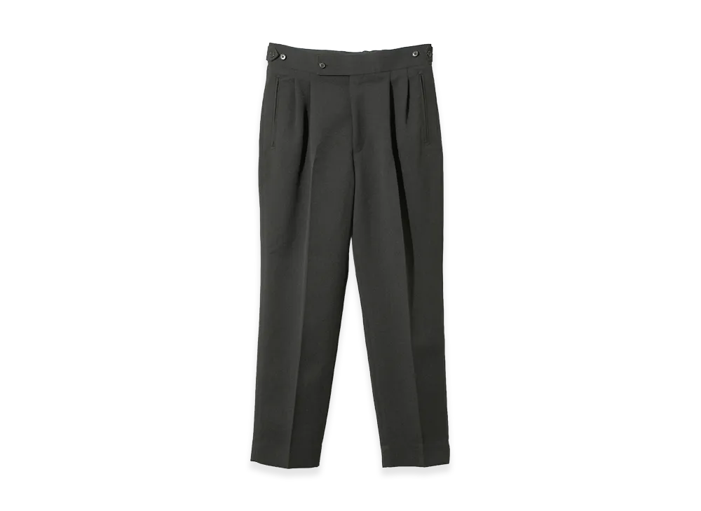 NEEDLES Side Tab Tucked Trouser - Double Cloth "Black"