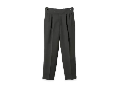 NEEDLES Side Tab Tucked Trouser - Double Cloth "Black"