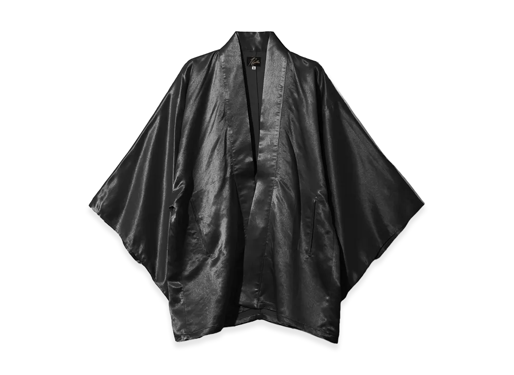 NEEDLES Haori Jacket - Acetate Sateen "Black"