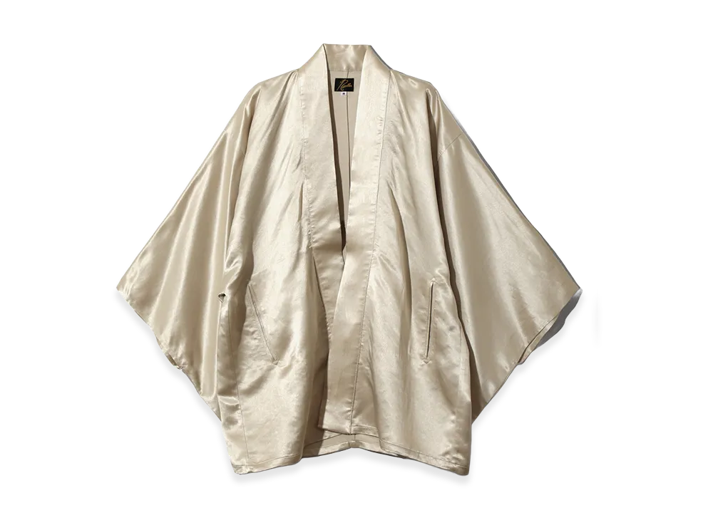 NEEDLES Haori Jacket - Acetate Sateen "Beige"