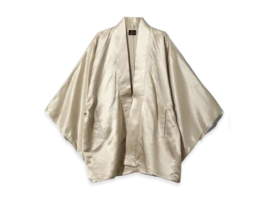 NEEDLES Haori Jacket - Acetate Sateen "Beige"
