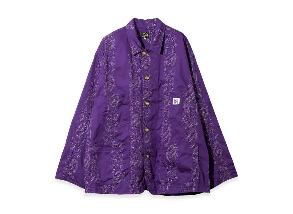 NEEDLES Coverall - Embroidered Twill "Purple"