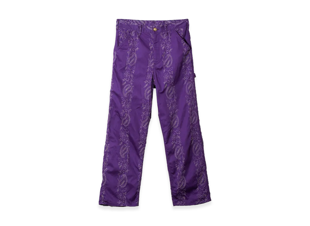NEEDLES Painter Pant - Embroidered Twill "Purple"