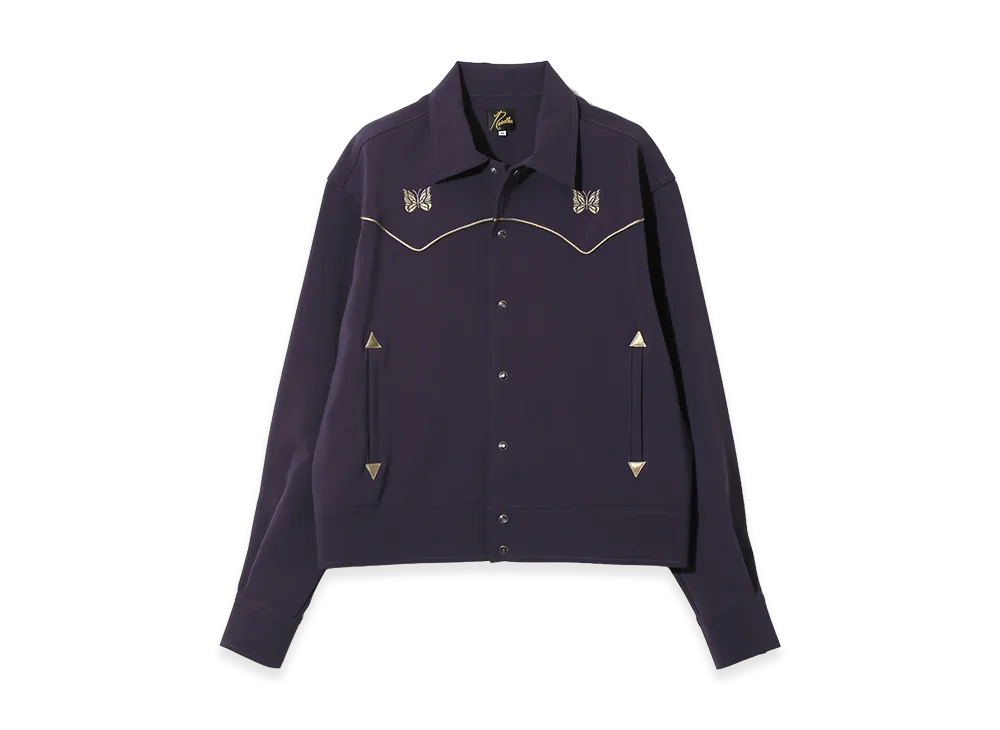 NEEDLES Piping Cowboy Jacket - Poly Double Cloth "Purple"