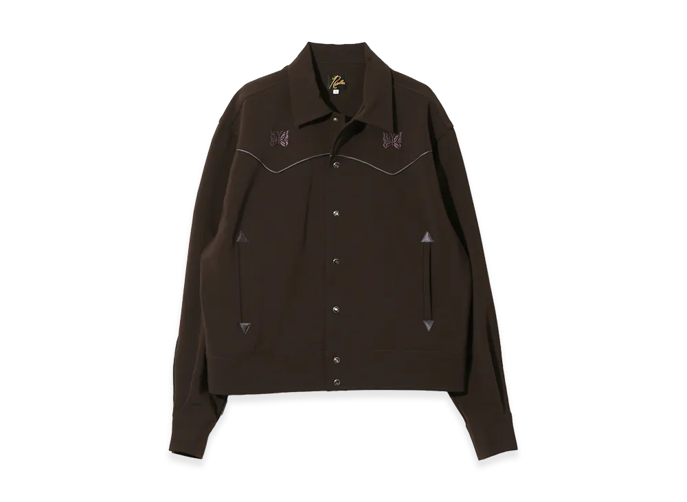 NEEDLES Piping Cowboy Jacket - Poly Double Cloth "Brown"