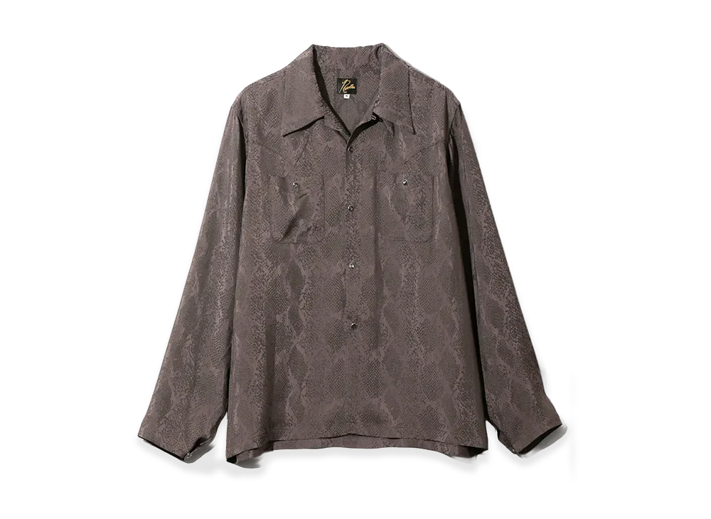 NEEDLES Cowboy One-Up Shirt - Python Jacquard "Purple"