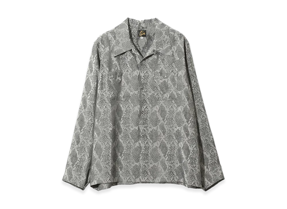 NEEDLES Cowboy One-Up Shirt - Python Jacquard "Grey"