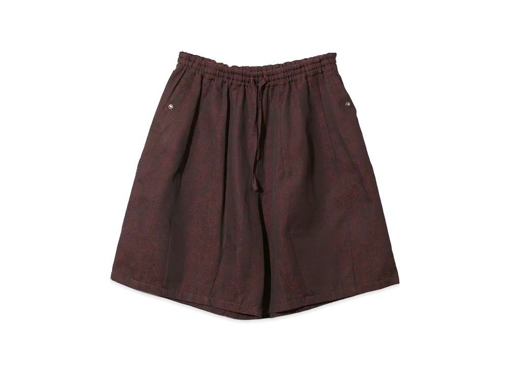NEEDLES String Cowboy H.D. Short - Micro Shadow Plaid "Burgundy"
